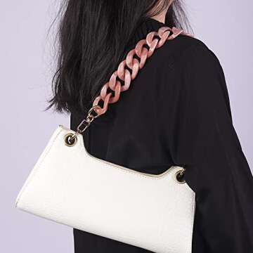 Stylish Wiwpar Acrylic Bag Chains for Women - 7 Colors