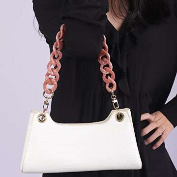 Stylish Wiwpar Acrylic Bag Chains for Women - 7 Colors