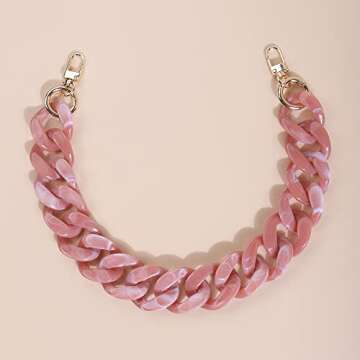 Stylish Wiwpar Acrylic Bag Chains for Women - 7 Colors