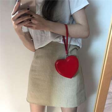 KODASW Heart Shaped Coin Purse - Trendy & Functional