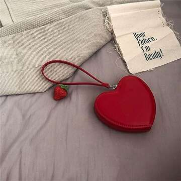 KODASW Heart Shaped Coin Purse - Trendy & Functional