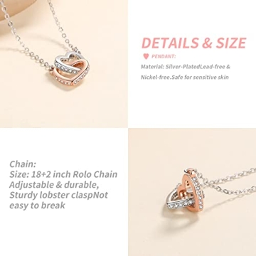 Aunt Niece Birthday Necklace with Message Card