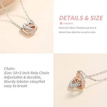 Aunt Niece Birthday Necklace with Message Card