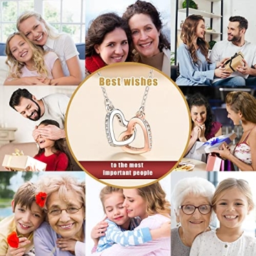 Aunt Niece Birthday Necklace with Message Card