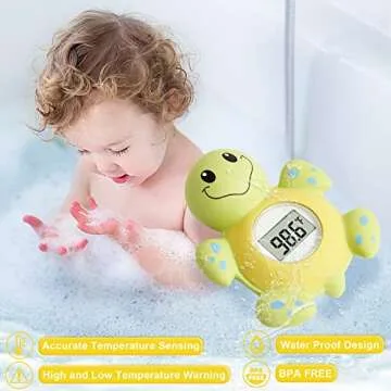 Cushore Baby Bath Thermometer - Safe Bath Time Fun