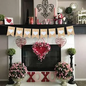 Versatile Burlap Banner Garland for Weddings & Events