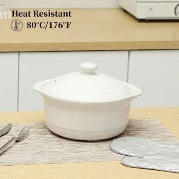 Leetaltree Beige White Placemats Set of 4 - Heat Resistant Non-Slip Place mats for Dining Table, Washable Durable PVC Vinyl Woven Table Mats（Beige White, 4）