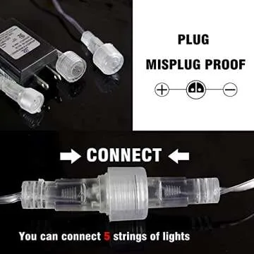 Dazzle Bright Christmas Lights Outdoor, 288LED Meteor Shower Rain Lights 12 Inch 8 Tubes, Waterproof Plug in Falling Icicle Lights Christmas Decorations for Xmas Tree Yard House Decor (Warm White)