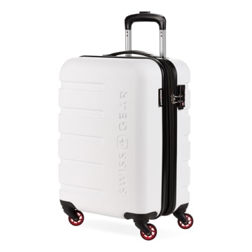 SwissGear 7366 Hardside Expandable Luggage with Spinner Wheels in White
