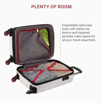 SwissGear Expandable Carry-On Luggage Spinner Wheels