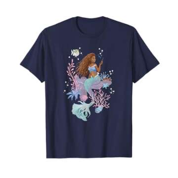 Official Disney The Little Mermaid Ariel Sebastian & Flounder T-Shirt - Unisex Sizes Available
