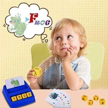 Learning Toys for 3 4 5 6 Year Old Boy Gifts,Educational Sight Words Flash Cards Kindergarten, Spelling Learning Games for Kids Ages 5-7,Matching Letter Math Memory Games