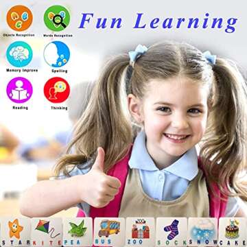 Learning Toys for 3 4 5 6 Year Old Boy Gifts,Educational Sight Words Flash Cards Kindergarten, Spelling Learning Games for Kids Ages 5-7,Matching Letter Math Memory Games