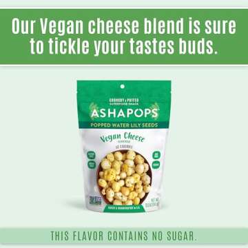 AshaPops Vegan Cheese Popped Water Lily Seeds Snack