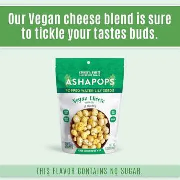 AshaPops Vegan Cheese Popped Water Lily Seeds Snack