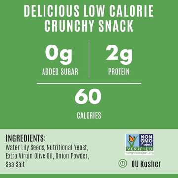 AshaPops Vegan Cheese Popped Water Lily Seeds Snack