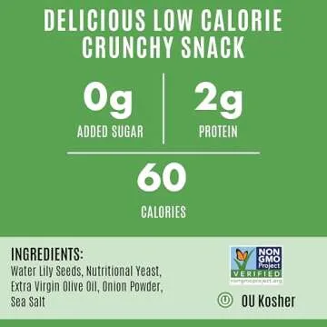 AshaPops Vegan Cheese Popped Water Lily Seeds Snack