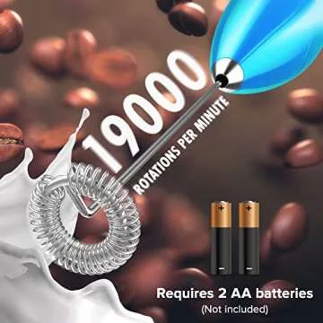 PowerLix Milk Frother Handheld Electric Whisk for Coffee