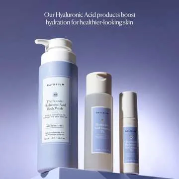 Naturium The Booster Hyaluronic Acid Body Wash, Hydrating & Moisturizing plus Minimizes Dryness, with Glycerin & Vitamin B5, 16.9 oz