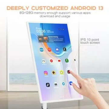 XUNDEFINED 32" Smart Portable TV, Touchscreen & Android OS