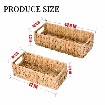 Donmills Premium Woven Storage Baskets for Stylish Organization