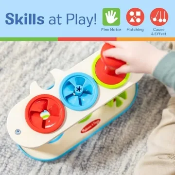 Melissa & Doug Spinning Tops Toy for Kids Ages 2-5