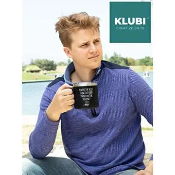 KLUBI Valentines Day Gifts for Him - You're The Best Thing I Found On The Internet Mug 14oz Husband Birthday Gift Husband Gifts From Wife I Love You Gifts for Him You Are The Best Thing I Found Online