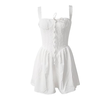 Elegant Square Neck A-line Dress for Women - BHMAWSRT