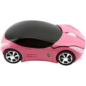 Cute Car Shape Wireless Mouse - Fun & Functional!