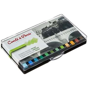 Conté à Paris 12 Assorted Landscape Crayons for Artists