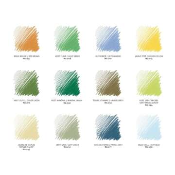 Conté à Paris 12 Assorted Landscape Crayons for Artists