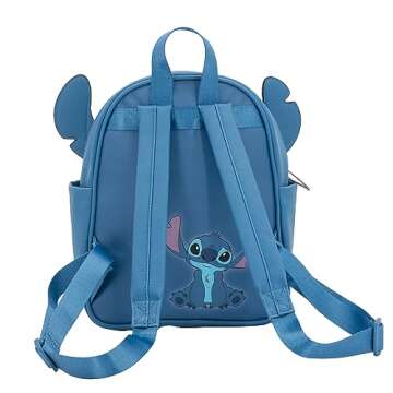 Disney Stitch Mini PU Backpack Purse with Straps