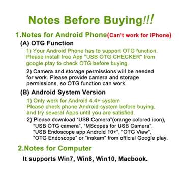 USB Snake Inspection Camera, FANTRONICS USB C Borescope, Scope Camera with 8 LED Lights for (16.4ft)...