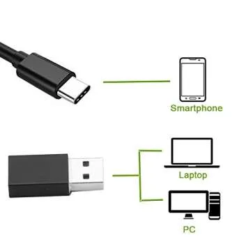 USB Snake Inspection Camera, FANTRONICS USB C Borescope, Scope Camera with 8 LED Lights for (16.4ft) OTG Android Phone, Windows PC, MacBook