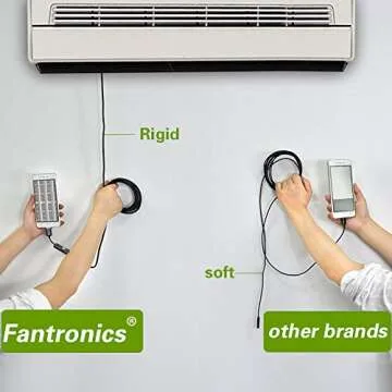 USB Snake Inspection Camera, FANTRONICS USB C Borescope, Scope Camera with 8 LED Lights for (16.4ft) OTG Android Phone, Windows PC, MacBook