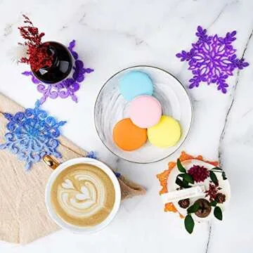 NiArt Snowflake Coaster Molds - Crafting Made Easy