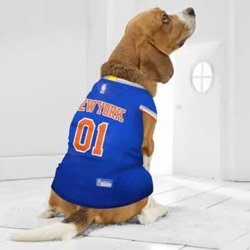 Pets First NBA NEW YORK KNICKS DOG Jersey, Medium - Tank Top Basketball Pet Jersey