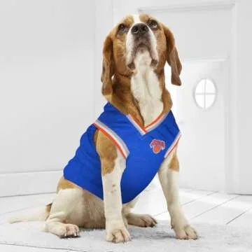 Pets First NBA NEW YORK KNICKS DOG Jersey, Medium - Tank Top Basketball Pet Jersey