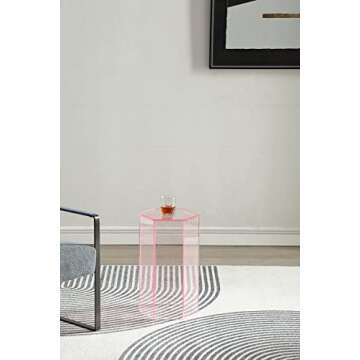 Artmaze Acrylic Display Stand,End Table,Showcase (16 inch)…