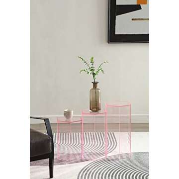 Artmaze Acrylic Display Stand,End Table,Showcase (16 inch)…