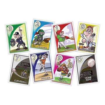 Exploding Eyeballs Curve Ball Baseball Card Game | for Baseball Fans, Families & Kids