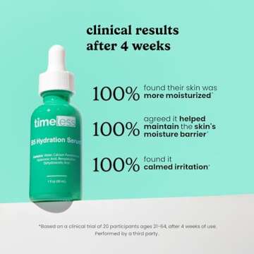 Timeless Skin Care Vitamin B5 Serum - Hydrating Face Serum with Hyaluronic Acid - Oil-Free - for Oily Skin - Fragrance-Free - 1 oz