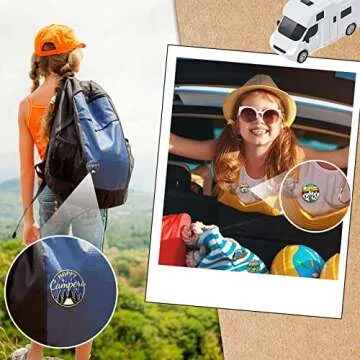 Janinka 20 Pcs Camping Enamel Pins Adventure Outdoors Pins Set Mountain Backpacking Pins Funny Camping Pins Bulk Nature Button Pins Vintage Lapel Pins Cute Mini Pins for Women Men Jackets Clothes Cap