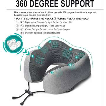 Best Travel Neck Pillow for Comfort on Airplanes