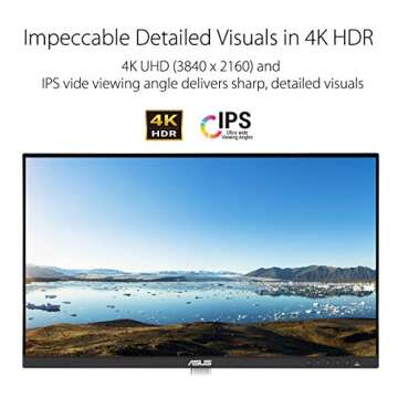 ASUS ProArt Display PA279CV 27” 4K HDR UHD (3840 x 2160) Monitor, IPS, 100% sRGB/Rec. 709, ΔE < 2...