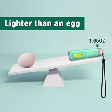 EverBrite Kids Flashlight, Mini LED Flashlight, Plastic Torch Use for Emergencies, Camping, Outdoor with Lanyard 3AAA Battery Included, Green