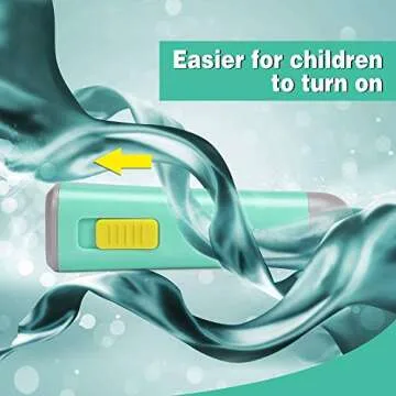 EverBrite Kids Flashlight, Mini LED Flashlight, Plastic Torch Use for Emergencies, Camping, Outdoor with Lanyard 3AAA Battery Included, Green