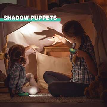 EverBrite Kids Flashlight, Mini LED Flashlight, Plastic Torch Use for Emergencies, Camping, Outdoor with Lanyard 3AAA Battery Included, Green