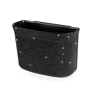 Stylish Bling Car Trash Can | Elegant & Functional Auto Decor