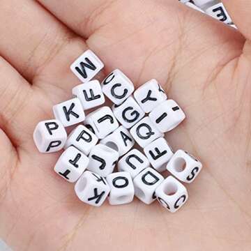 Quefe 1440pcs Acrylic Letter Beads - Crafting Essentials for Everyone